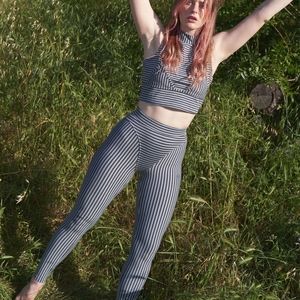 Fashion Brand Company Striped Leggings